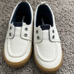 Old Navy Kids' Cream and Navy Sneakers